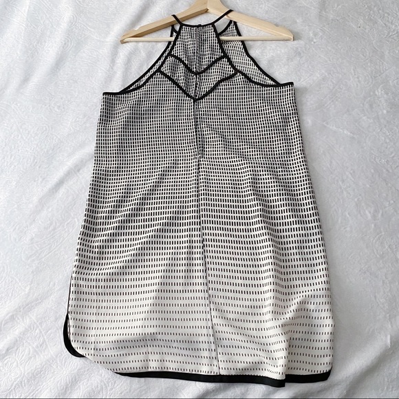 Silky Black & White Slip Dress - Picture 5 of 9